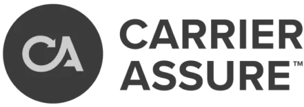 Carrier Assure logo with a circular emblem containing the letters CA on the left and the words Carrier Assure™ in bold text to the right.